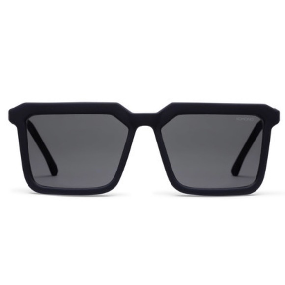 Komono Other - KOMONO Benicio Black Rubber Glossy Sunglasses NWT
